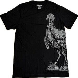 NEW! Wild Turkey bourbon whiskey Men's small black t-shirt‎ NOS